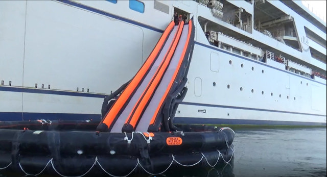 Marine evacuation system – VIKING, VES-DD, dual track slide